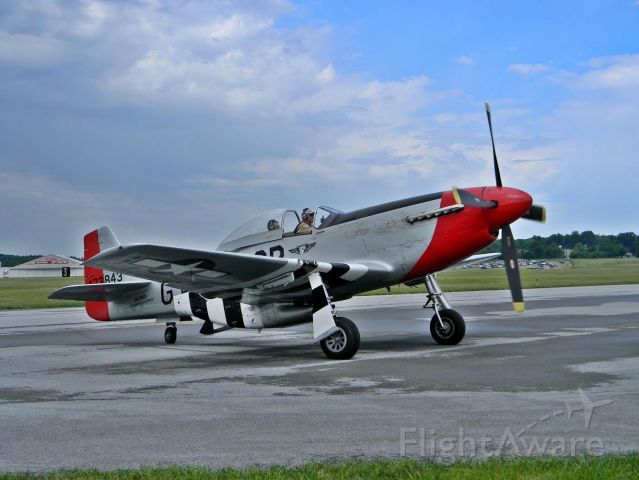North American P-51 Mustang — - P-51D "Red Nose" WWII Weekend Reading Regional Airport (KRDG) June 3, 2017