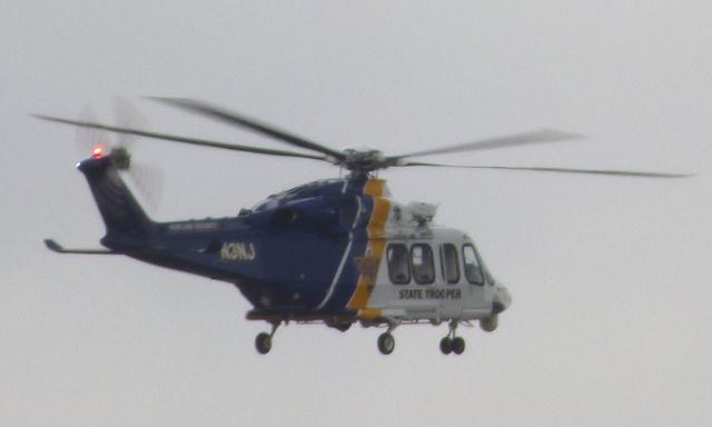 N3NJ — - Shown here is a Bell Twin Turboshaft NJ State Trooper Helo in the Spring of 2016.