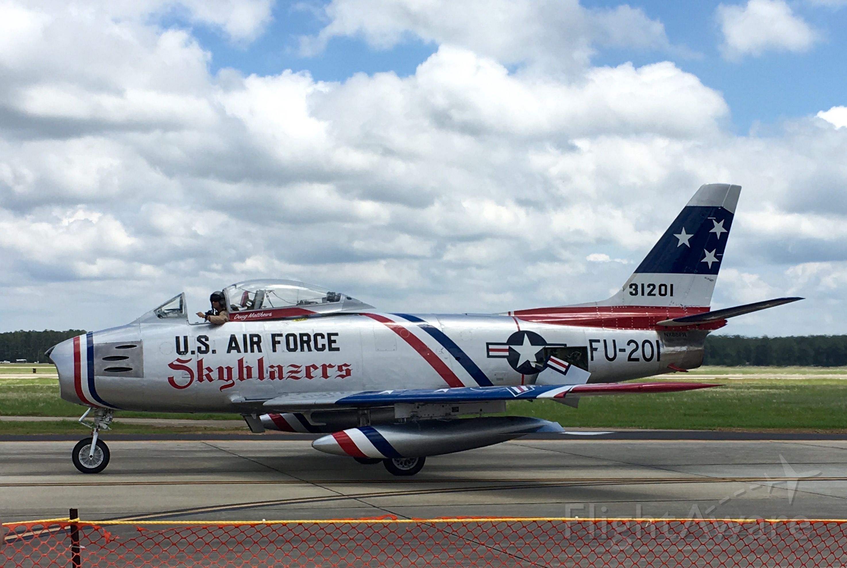 North American F-86 Sabre (FZA201) - Just after its demonstration at Shaw Air Expo 2016!