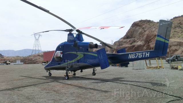 N675TH — - Kaman 1200 twin rotor helicopter being used at a construction site near Hoover Dam near Boulder City Nevada