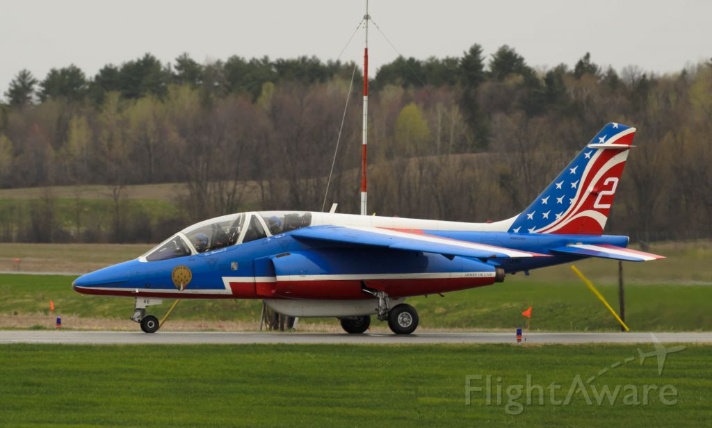 DASSAULT-BREGUET/DORNIER Alpha Jet (F-UHRF) - Nu 2 (46) of the Patrouille de France taxing with the group for there demonstration.