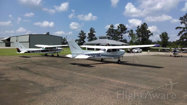 Cessna Skyhawk (N733AZ) - N733AZ and N3379E -- sister C172N models -- sit together in Cleveland. 79E made a 570 nautical mile journey to be tied down for a weekend with 3AZ.
