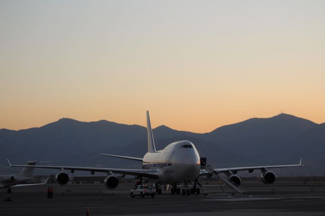 Boeing 747-400 (N702CA) - 747 parked at Salt Lake International Airport. October of 2022