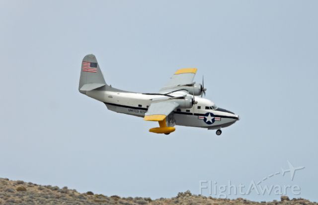 Grumman HU-16 Albatross (N7025N) - Turning base to final on 09 at Carson City
