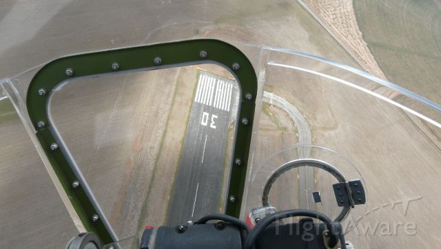Boeing B-17 Flying Fortress (N9323Z) - From bombardier seat over Clovis Muni, NM on 05 Oct 11