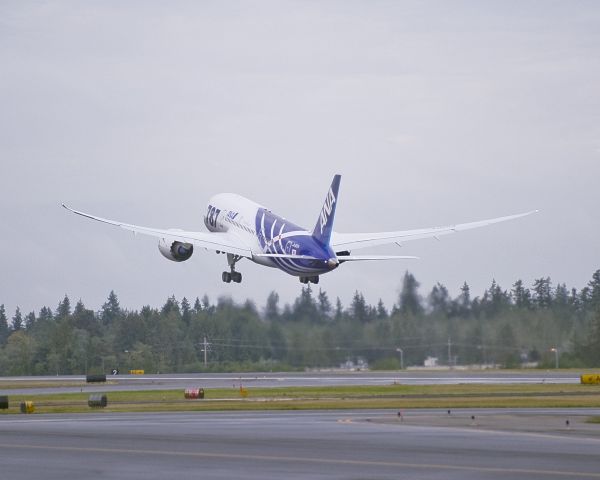 Boeing 787-8 (JA802A) - ANA taking delivery of the first B787.  En route from Seattle to Tokyo.
