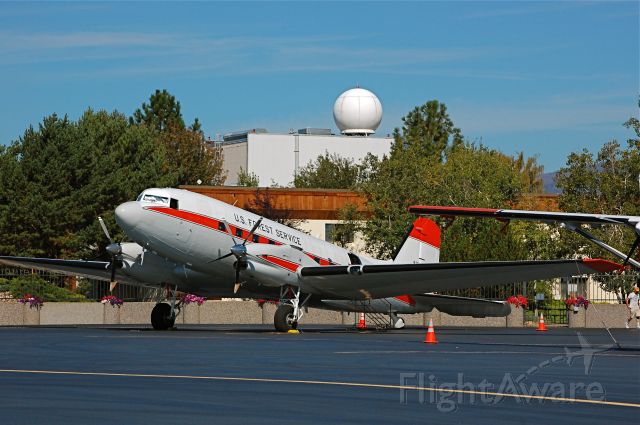 Douglas DC-3 (N115Z) - The Doug at the Aerial Fire Depot in Missoula.