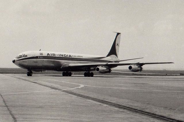 Boeing 707-100 (VT-DJI) - Air India B707-437 at Prague airport, 1963