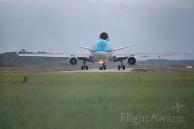 Boeing MD-11 — - On the Taxiway rolling to Runway 11 Audrey Hepburn for return-flight to EHAM