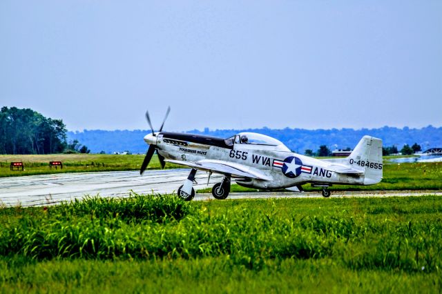 North American P-51 Mustang (NL551CF) - The Collings Foundation’s dual-control North American TF-51D Mustang “Toulouse Nuts” on the Wings Of Freedom Tour at the Dayton Wright Brothers Airport (KMGY) 2017