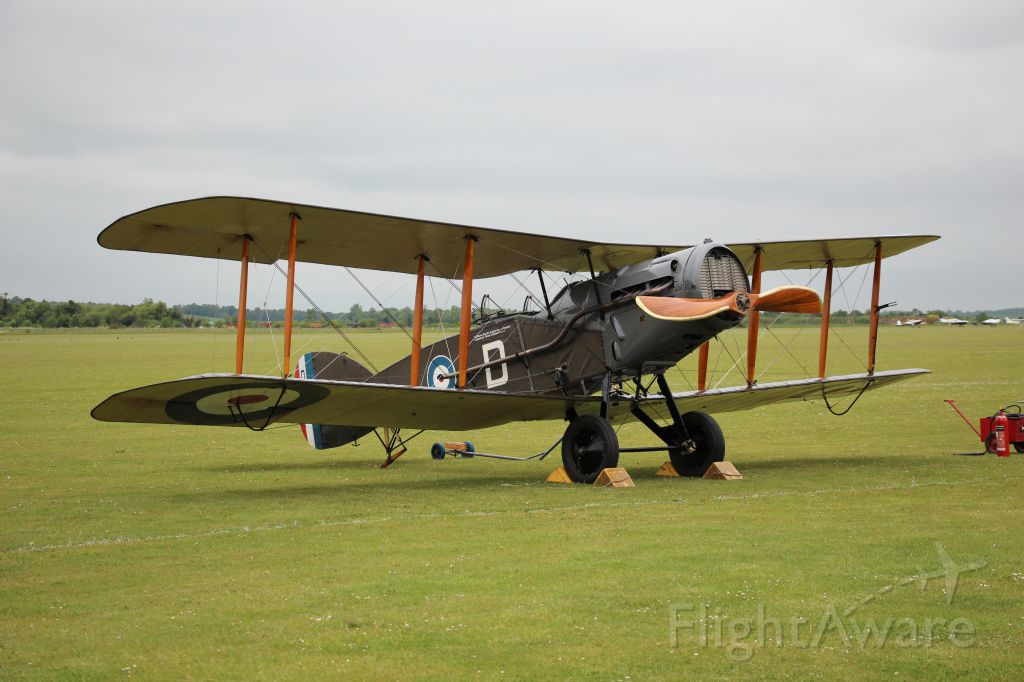 — — - VE Day Airshow at Duxford, UK. Bristol F2B from Shuttleworth Collection