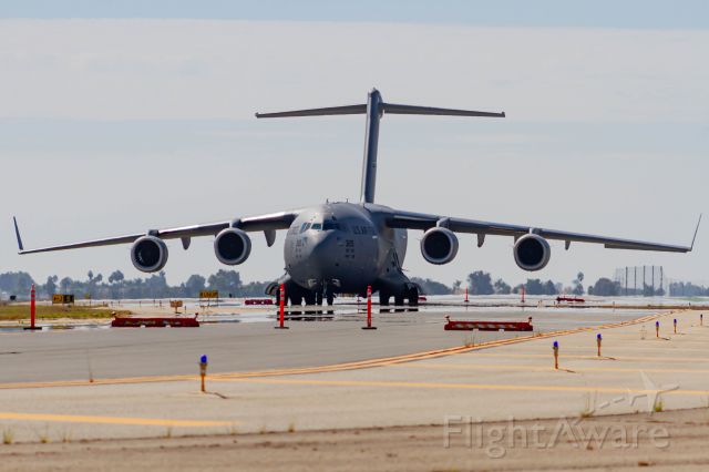 Boeing Globemaster III (03-3120) - This C17 was visiting KSNA from McChord.  Their visit came in preparation for a visit from the President. 