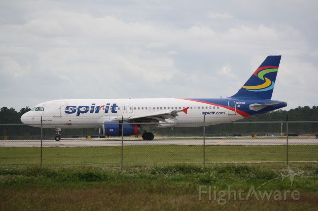 Airbus A320 (N612NK) - Spirit Flight 448 (N612NK) arrives at Southwest Florida International Airport following flight from Dallas-Fort Worth International Airport