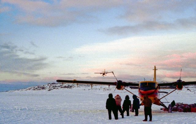 De Havilland Canada Twin Otter — - 1982 Twin Otter operating out on frozen lake around CYPX, Canada