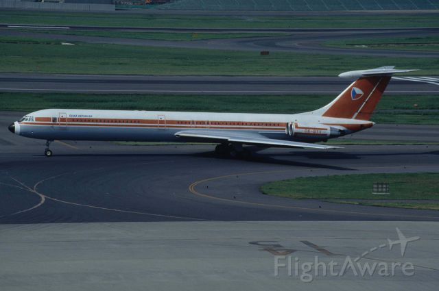Ilyushin Il-62 (OK-BYV) - Taxing at Tokyo-Haneda Intl Airport on 1996/09/08