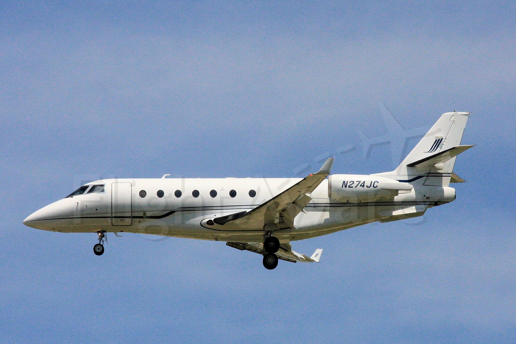 IAI Gulfstream G200 (N274JC) - landing runway 28 on 6/19/08