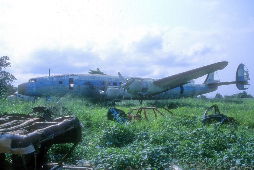 C-FNAM — - 2001- A big concentration of vintage airplanes, in ruins