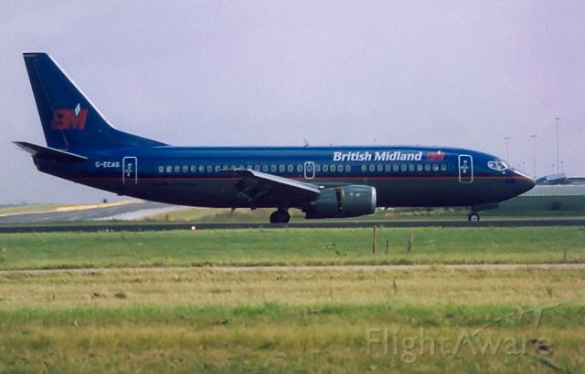 BOEING 737-300 (G-ECAS) - British Midland B737-300 cn28554; Archief 18aug1999