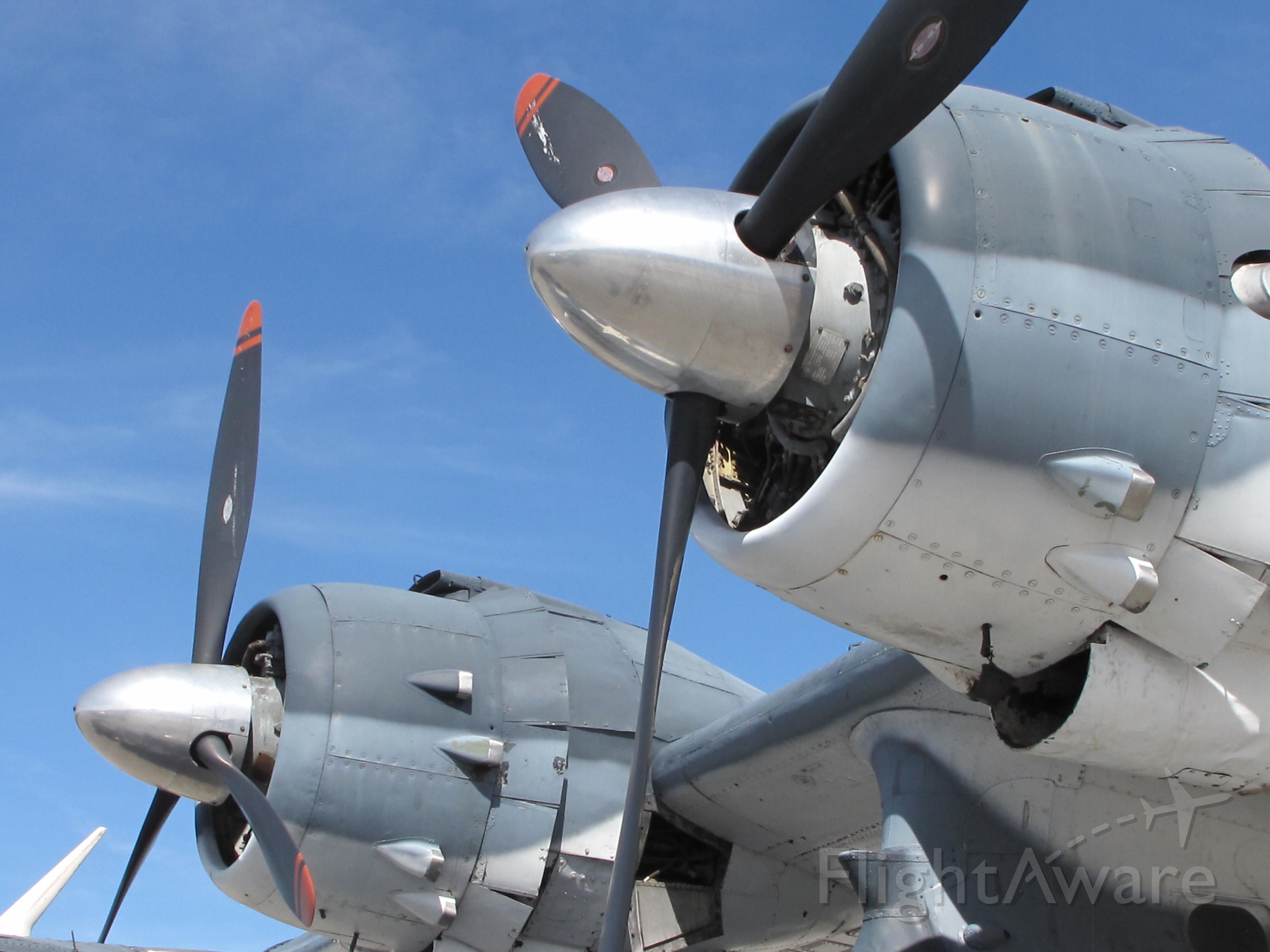 — — - Engine detail of Consolidate PBY5A Catalina at KPSP