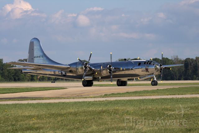 Boeing B-29 Superfortress (N69972) - Boeing B-29 "Doc" arrives at EAA AirVenture 2018 on 22/Jul/2018