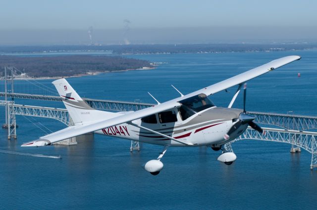 Cessna Skylane (N2044Y) - Chesapeake Bay Bridge in background