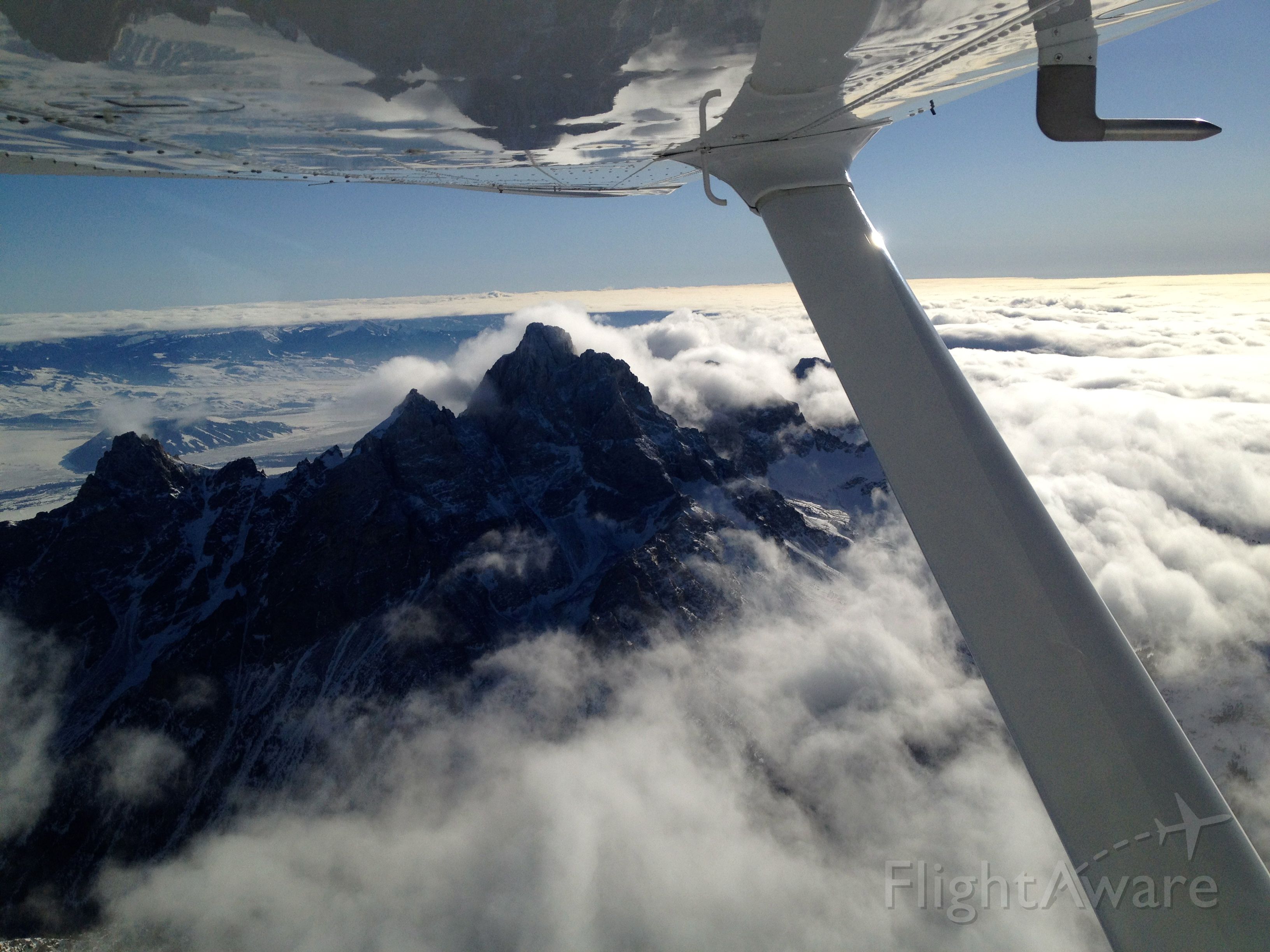 Cessna 206 Stationair (N516RA) - from the west side of the Grand Tetons Jackson, Wy.