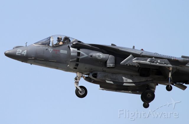 16-3883 — - MD AV-8B Harrier II USMC YMA-311 MCAS Yuma, AZ Transitioning from horizontal to vertical flight.