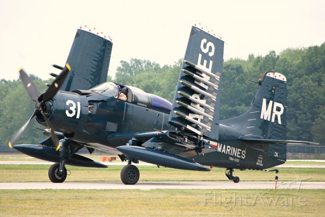 — — - Experimental Douglas AD-5 Skyraider, Gathering Of Eagles Air Show, Lost Nation Airport, Willoughy Ohio July 2012