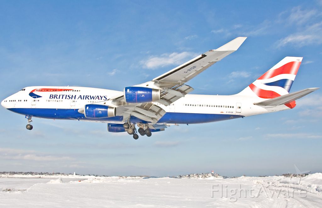 Boeing 747-400 (G-BYGB) - British Snow 