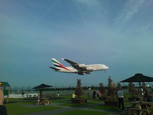 Airbus A380-800 — - What a beautiful bird. Courtesy of my mate CJ who works for Emirates Airlines.
