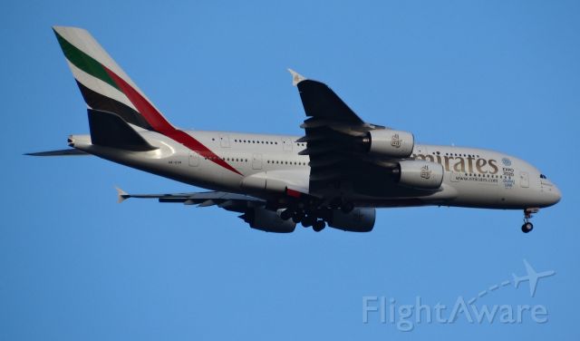 Airbus A380-800 (A6-EOH) - OVER HENLEY BROOK 2000FT.ON APPROACH TO YPPH