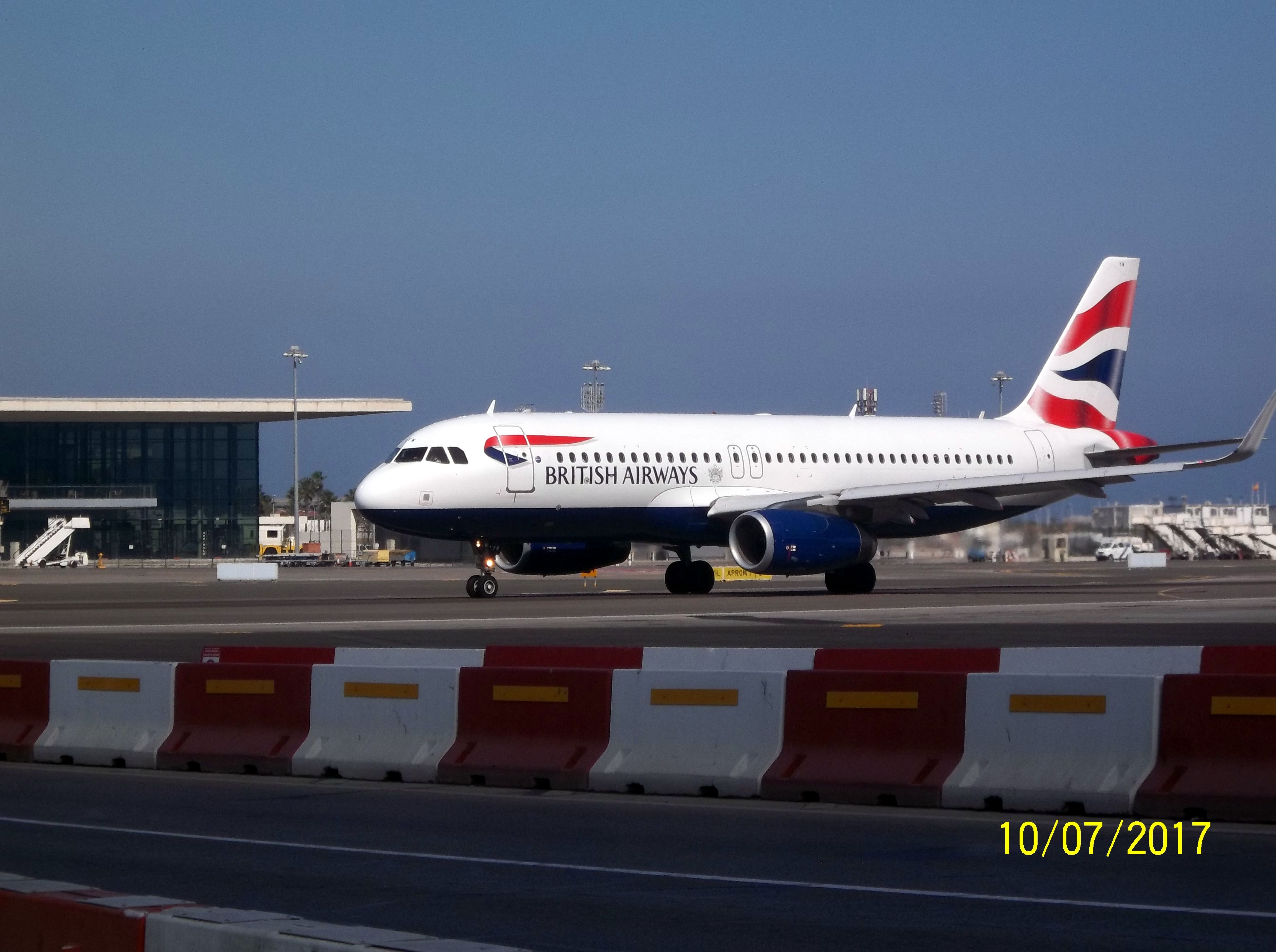 — — - BRITISH AIRWAYS DEPARTURE TO LONDON.