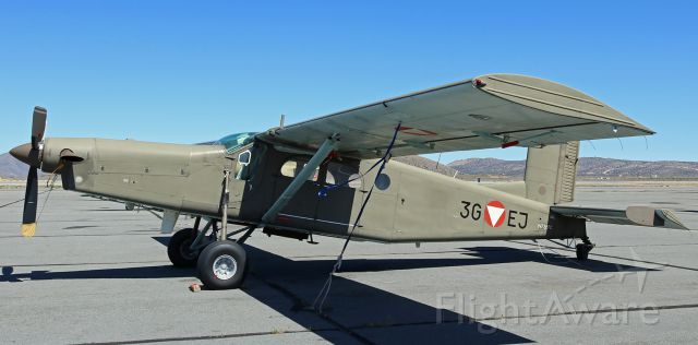 N776PC — - A very unexpected discovery on the ramp at Reno Stead Airport yesterday was this Pilatus PC-6 Turbo Porter (N776PC), built in 1977.  This is the first picture of N776PC to be posted into the FA gallery.br /It still has its ex-Austrian Air Force reg ... 3G-EJ.  It was only a couple of minutes after 12 oclock noon and there wasnt a cloud in the sky so the sun was right overhead and beating straight down.  That made the lighting a bit harsh, but I was not about to turn down my chance to get a photo of this wonderful old aircraft.