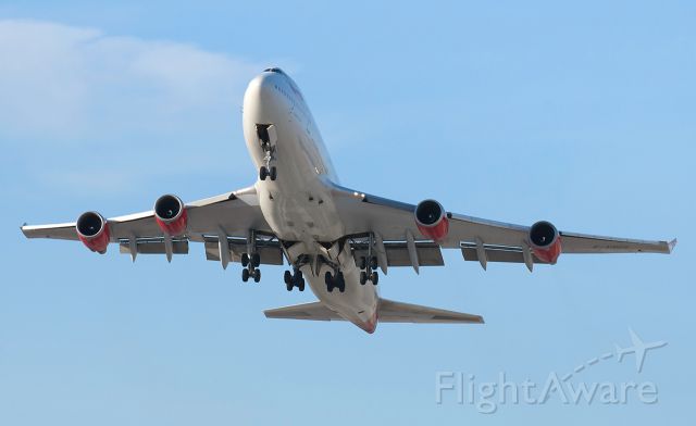 Boeing 747-400 (G-VROS) - English Rose departing via McCarrans runway 19L.