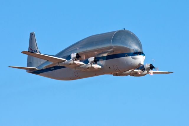 N941NA — - NASA Aero Spacelines 377-SGT Super Guppy Turbine N941NA leaving Davis-Monthan AFB, Arizona with a belly full of T-38 Talon II aircraft bound for Holloman AFB, NM.