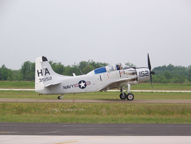 N65164 — - Douglas EA-1E(AD5) Skyraider owned by the Cavanaugh Flight Museum at the 2008 Corsicana Air Show