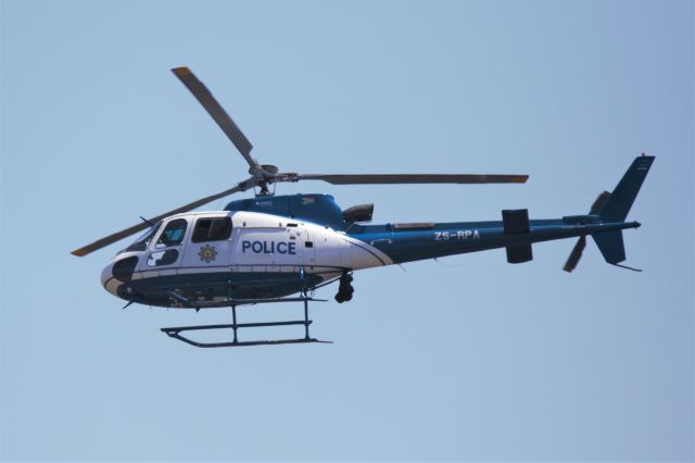 Eurocopter AS-350 AStar (ZS-RPA) - Eurocopter AS 350B3 Ecureuil of the South African Police Services (SAPS)