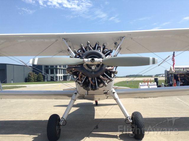 — — - Here is a aircraft at indianapolis regional during the CAFs air power squadron visit to Indianpolis I dont know what it is but I believe its a stearman 