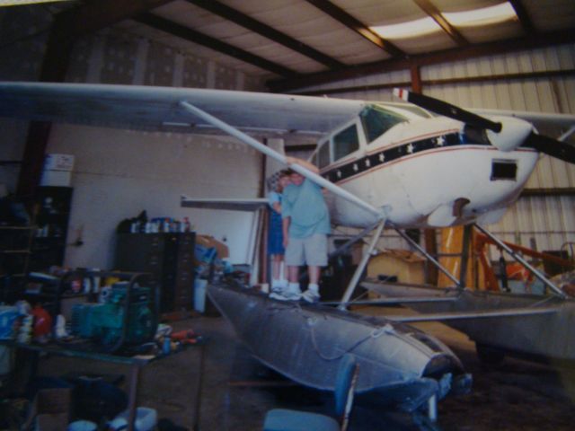 N1997U — - Thats my son and daughter standing on the float of 97U 185 amphib. Owned by Mr. Steve and Trans Gulf Seaplane. I considered this to be my airplane because I was in love with it for so long. Hine sight is 20/20. I only flown it about 3 or 4 times. This airplane was destroyed by Hurricane Katrina in 2005. This was the last photo I took of it in 2003 the last time I seen Steve was 2004 the last time I spoke with him was in 2005 and He passed away in 2008 of natural causes God Bless Steve and his loved ones.