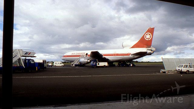 — — - Pointe-à-Pitre (PTP), Guadeloupe (France), janvier 1984.br /Air Canada - Lockheed L-1011 TriStar