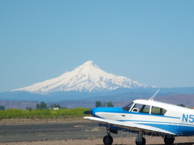 — — - Mt Hood in the background