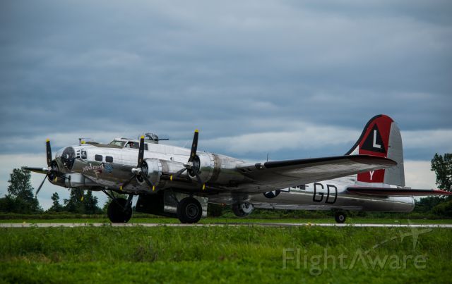 Boeing B-17 Flying Fortress (N3193G) - The Yankee Lady B-17 taxis down the runway back to parking.