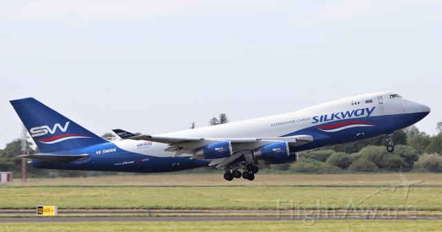 Boeing 747-400 (4KSW008) - silkway west airlines b747-4r7f 4k-sw008 dep shannon 29/5/20.