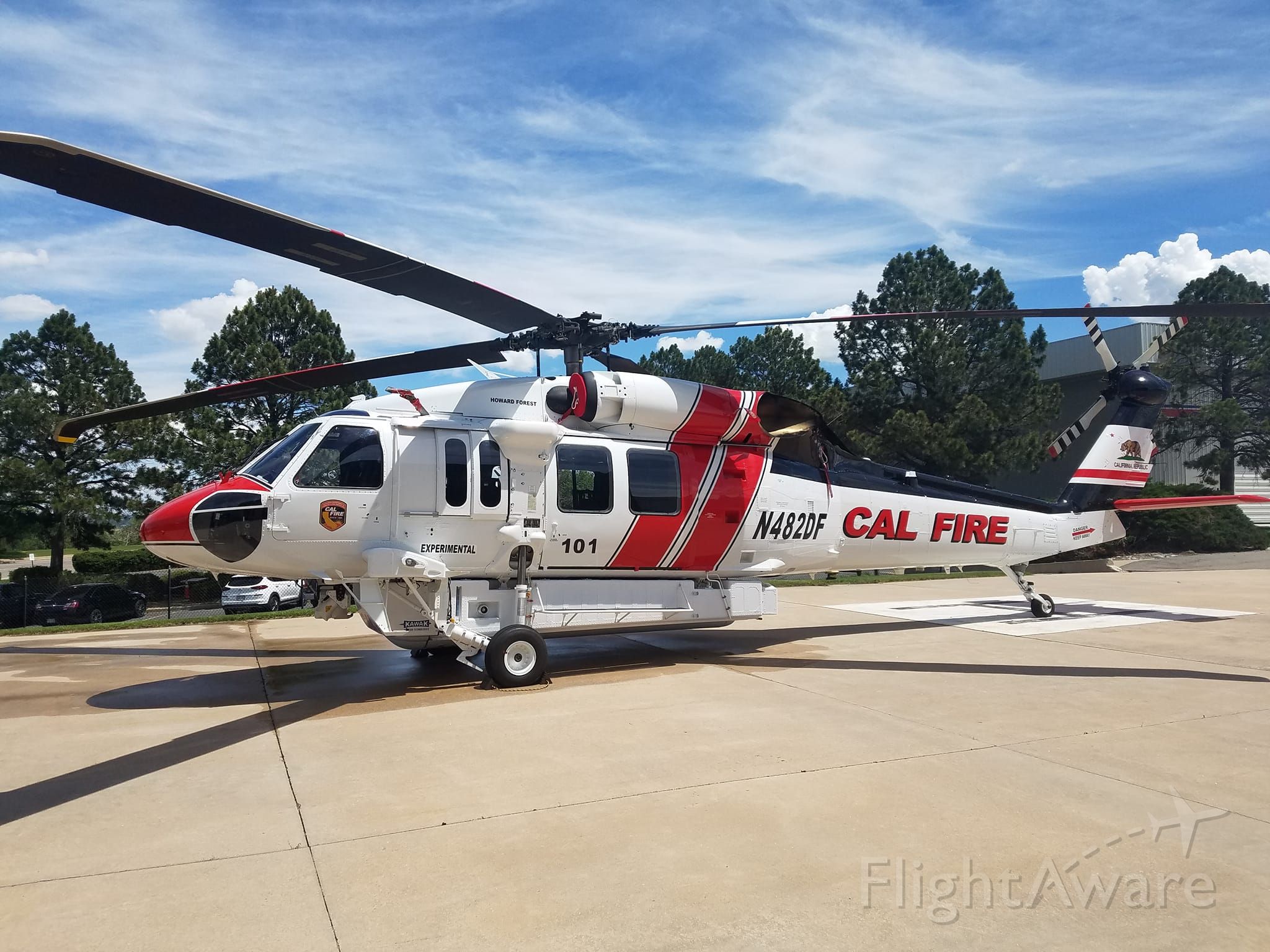 N482DF — - Cal fires copter 101 for mendocino county is almost done