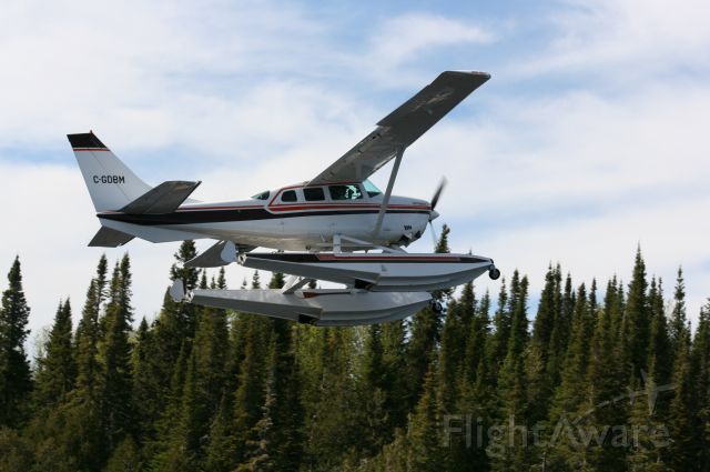 C-GDBM — - Turbo 206 departing favourite fishing lake in Northern Ontario