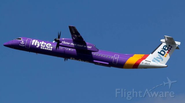 de Havilland Dash 8-400 (G-JECY) - Flybe Dash 8 taking off, heading for Southampton Airport - EGHI