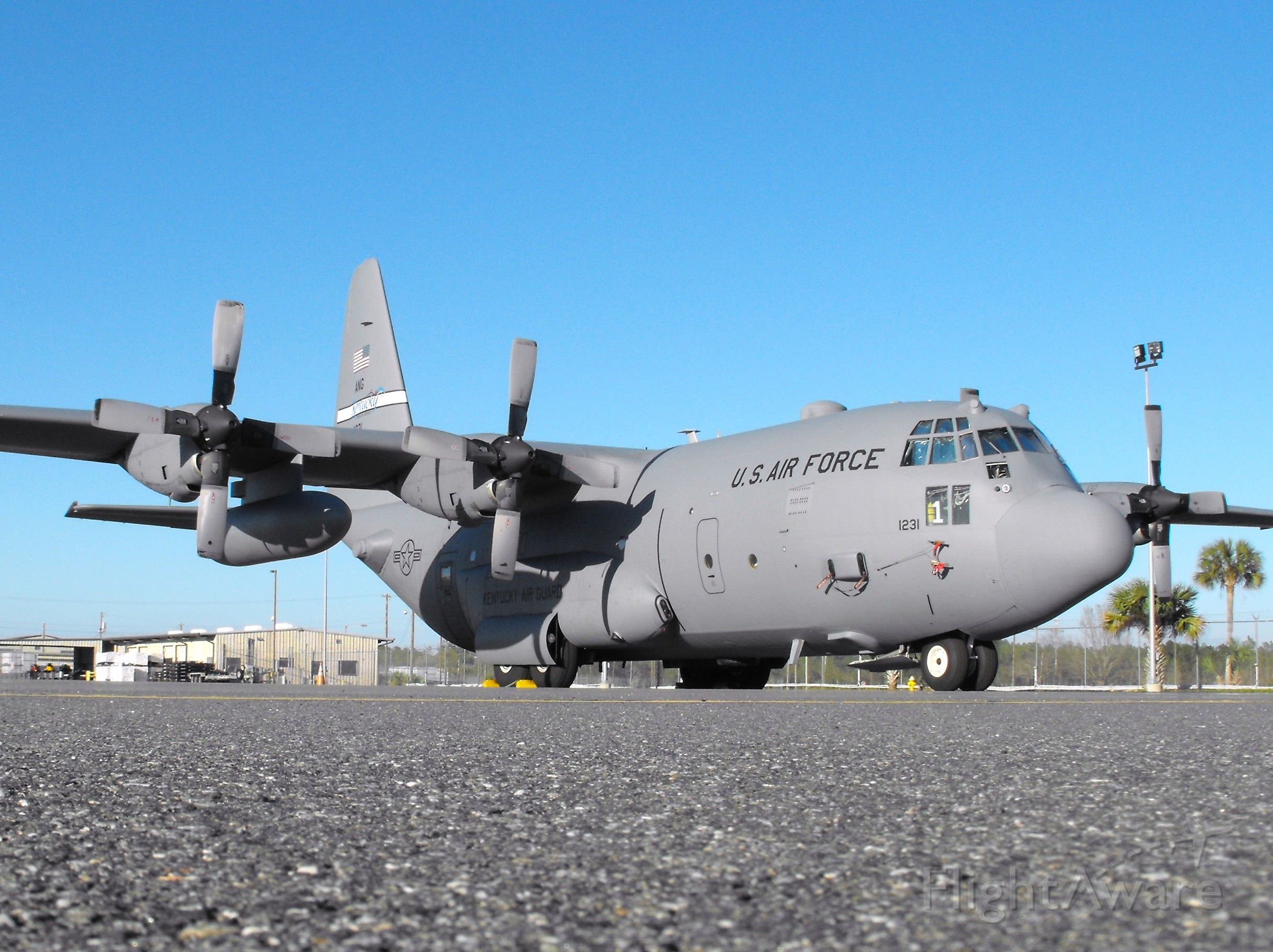Lockheed C-130 Hercules (91-1231) - One of Kentucky ANGs C-130Hs here at Tallahassee to pick up a guard unit.