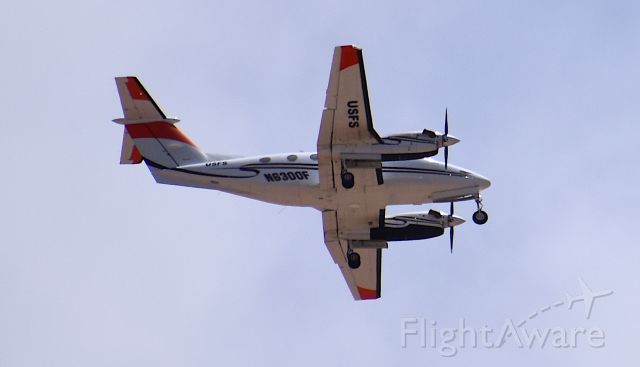 Beechcraft Super King Air 200 (N6300F) - "LEAD50" en route to KIWA after an hours-long monitoring flight working the "Telegraph Fire" in Arizona, 2021.
