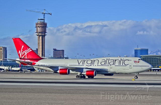 Boeing 747-400 (G-VROM) - G-VROM Virgin Atlantic Airways Boeing 747-443 (cn 32339/1275) "Barbarella" Las Vegas - McCarran International (LAS / KLAS) USA - Nevada, December 27, 2012 Photo: Tomás Del Coro