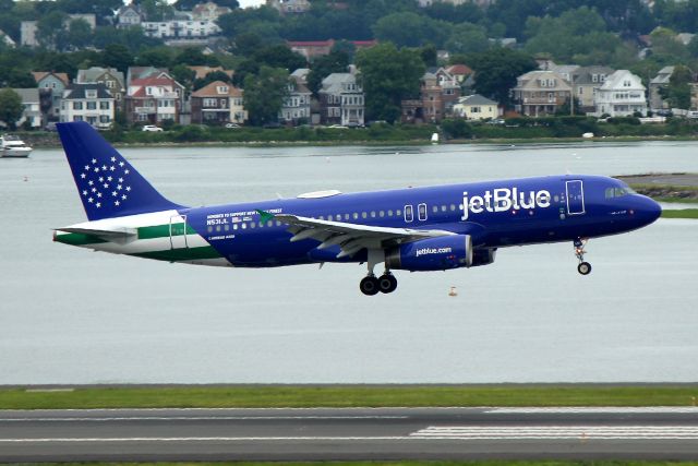 Airbus A320 (N531JL) - JetBlues newest special scheme, Blue Finest, honoring the New York City Police Department